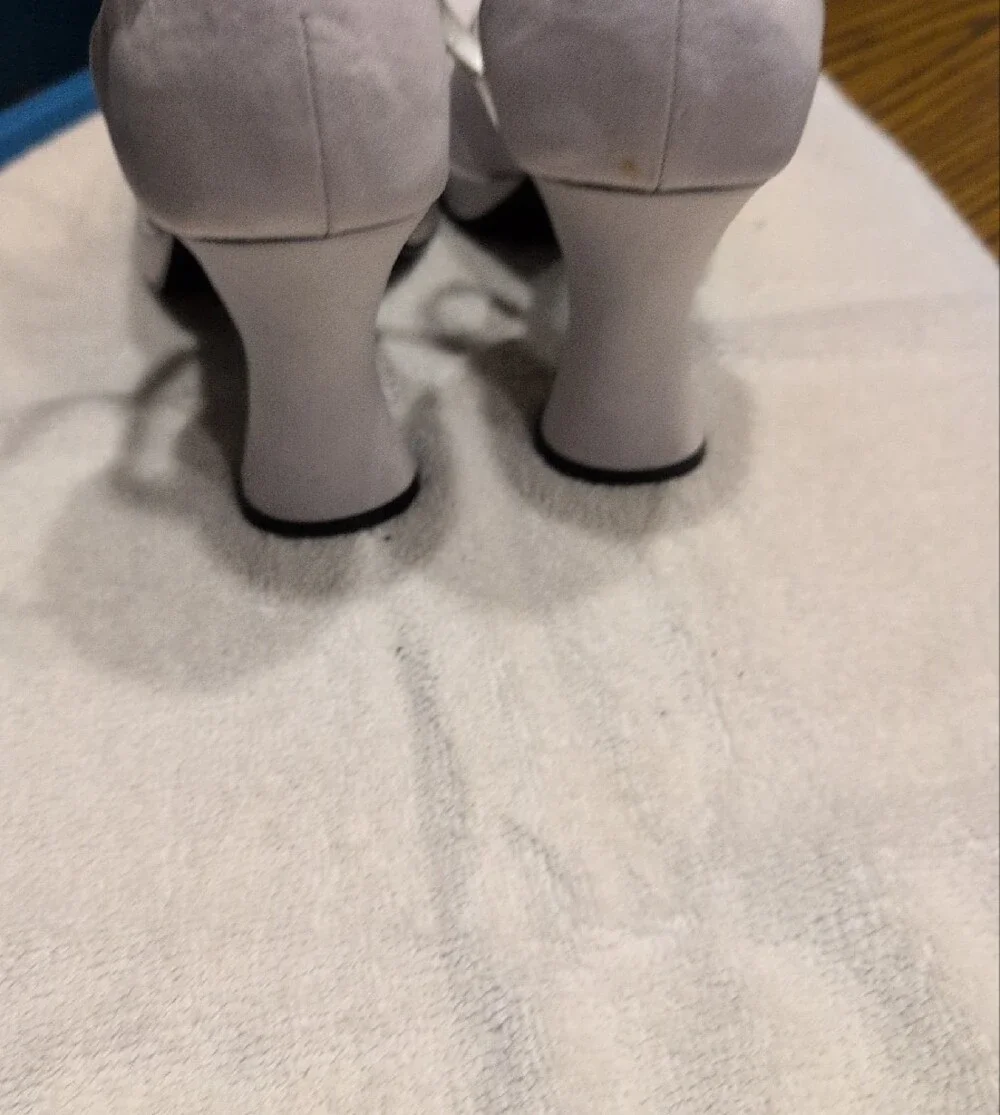 Unlisted Lilac-Silver Platform Mary Jane Heels